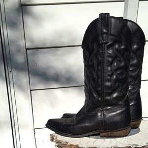 Vintage Capezio Leather Western Cowboy Boots